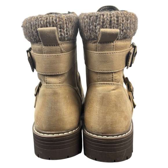 Cliffs by White Mountain Marlee Ankle Boots Top/Side Buckle  Hiking Size 7.5 Tan - Picture 7 of 15